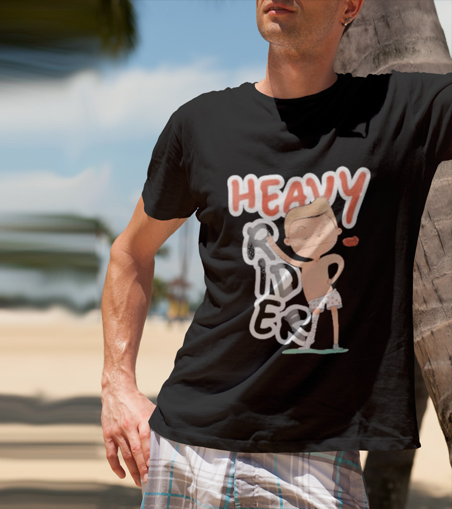 Srinivas Ganesh Heavy Rider Cartoon Character Comical Pose T-Shirt