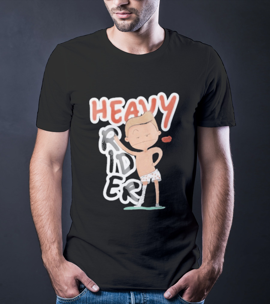 Srinivas Ganesh Heavy Rider Cartoon Character Comical Pose T-Shirt