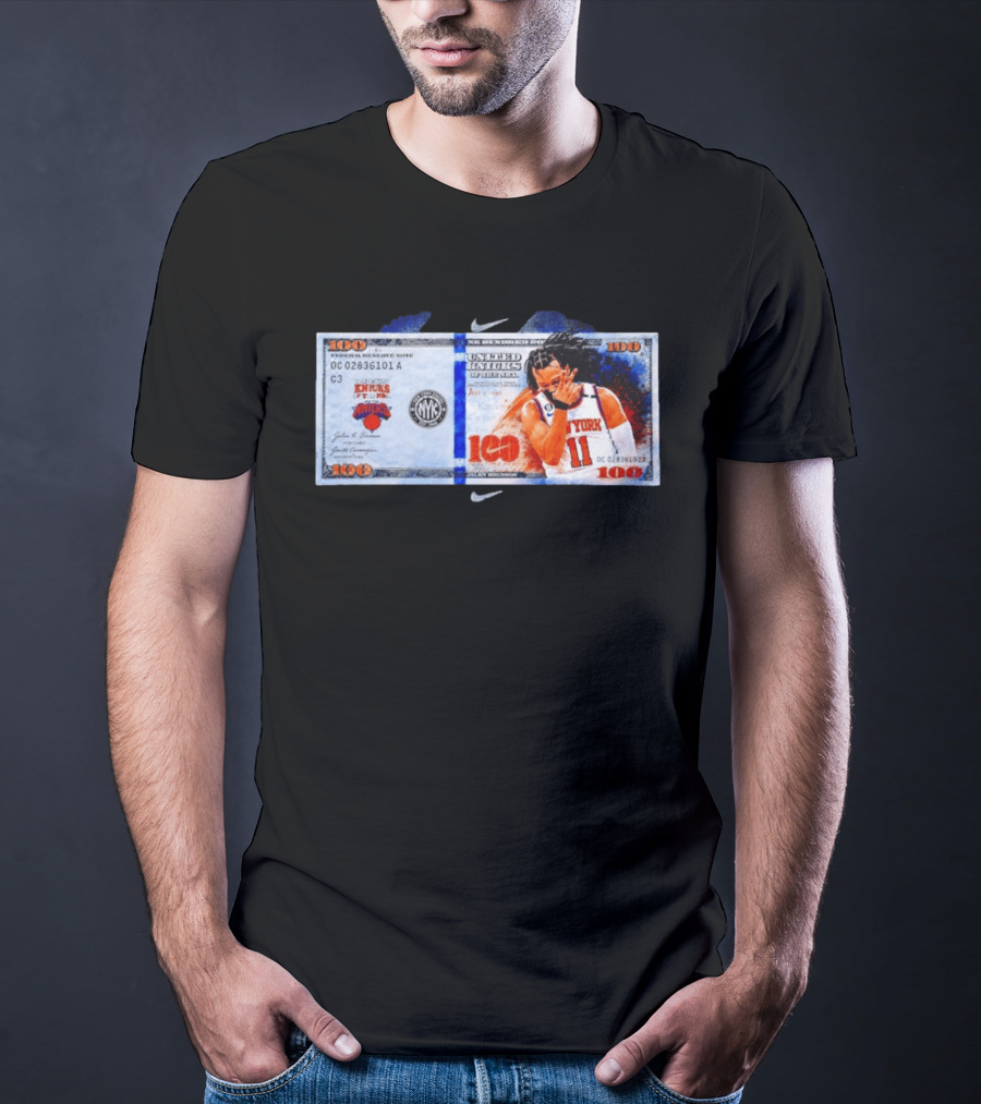 Jalen Brunson New York Knicks United Kinicks NBA Money Note T-Shirt