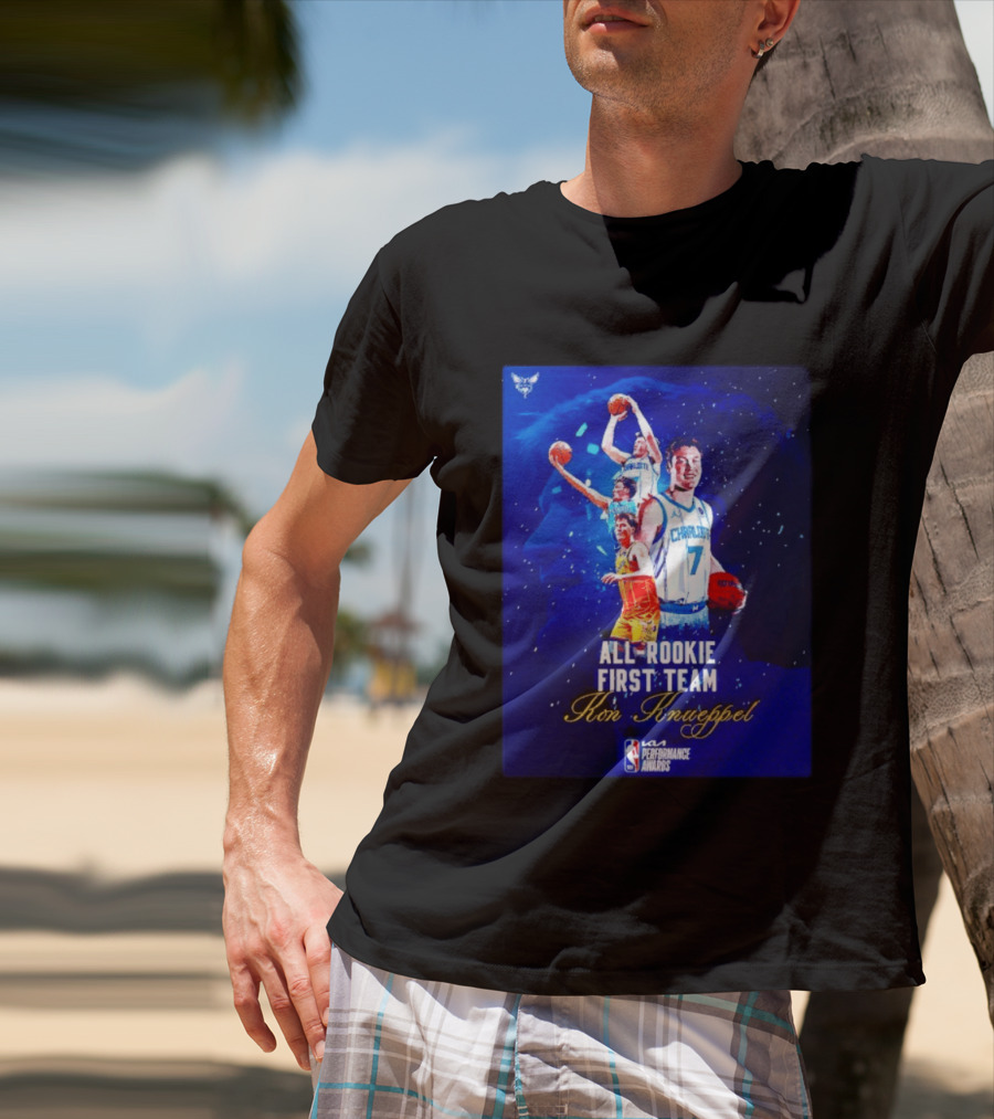 Kon Knueppel Charlotte Hornets All Rookie First Team NBA Performance Awards T-Shirt