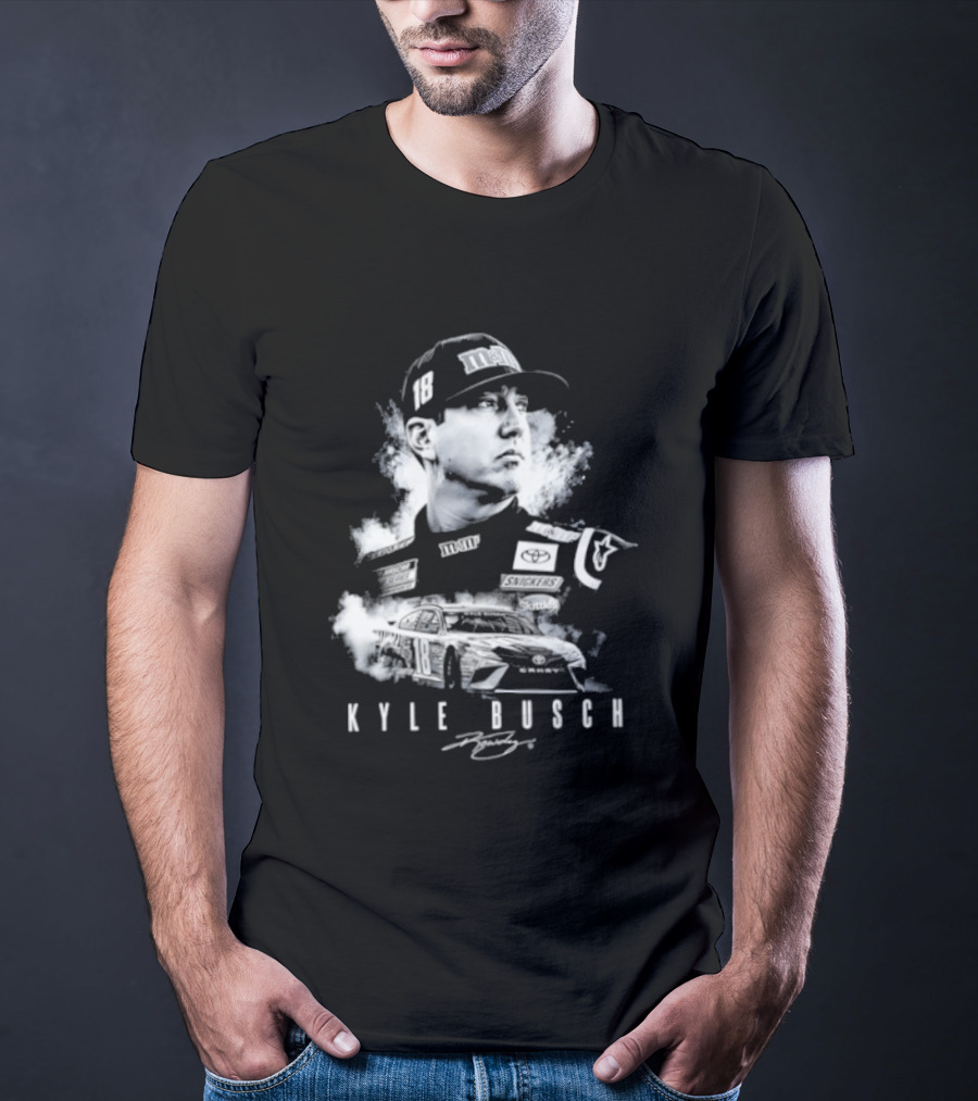 Kyle Busch 1985 2026 Forever Rowdy Racing Champion T-Shirt