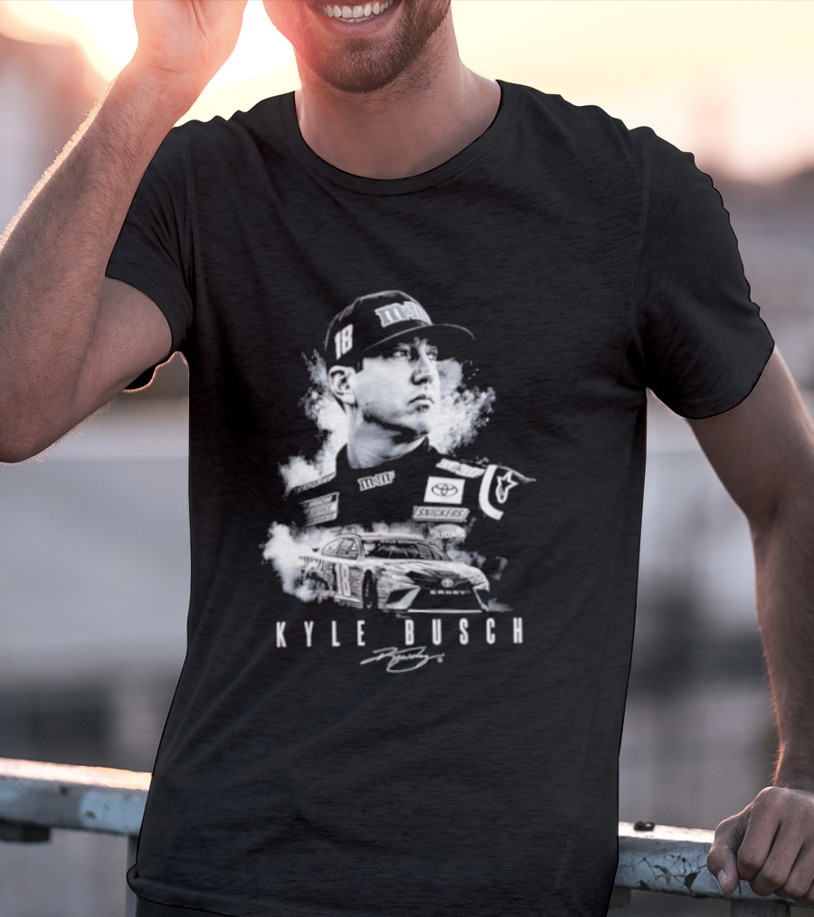 Kyle Busch 1985 2026 Forever Rowdy Racing Champion T-Shirt