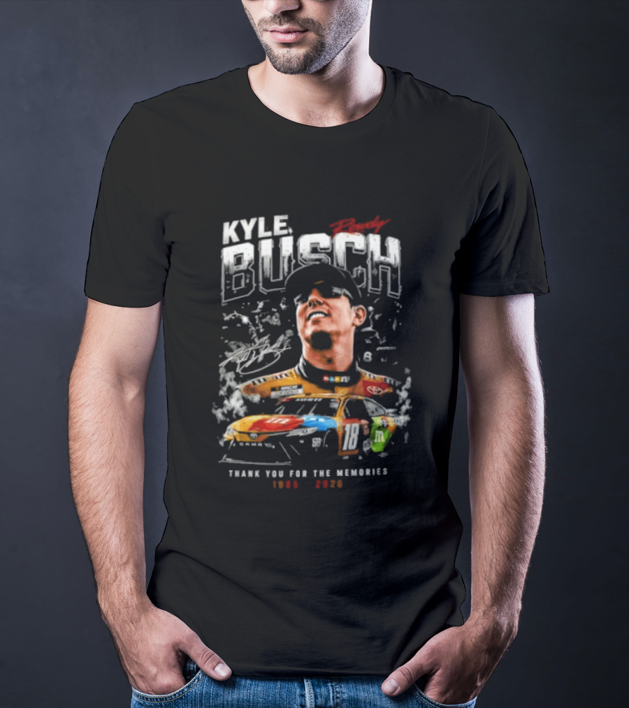 Kyle Busch 1985 2026 Thank You For The Memories Racing Legend T-Shirt
