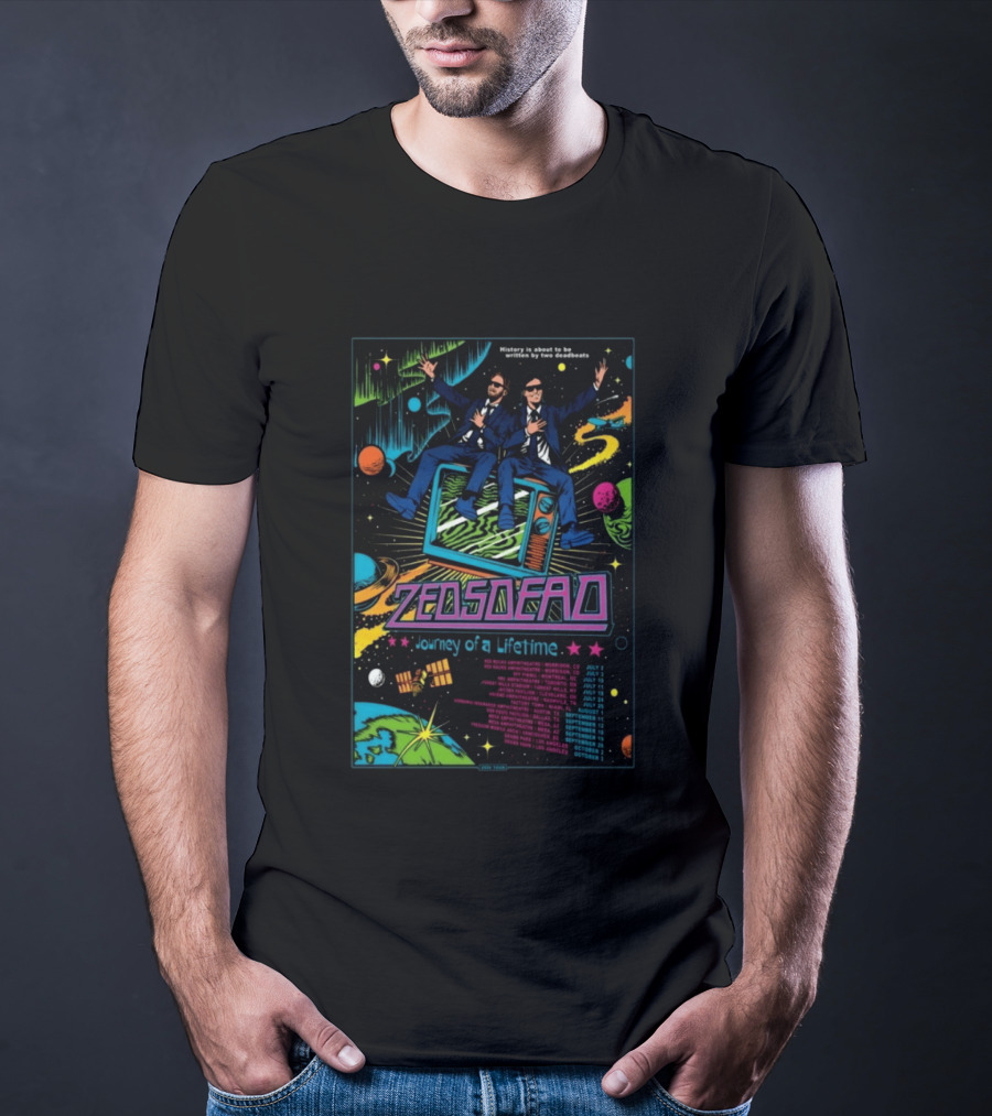 Zeds Dead Journey Of A Lifetime History Is About To Be Written By Two Deadbeats Tour 2026 T-Shirt