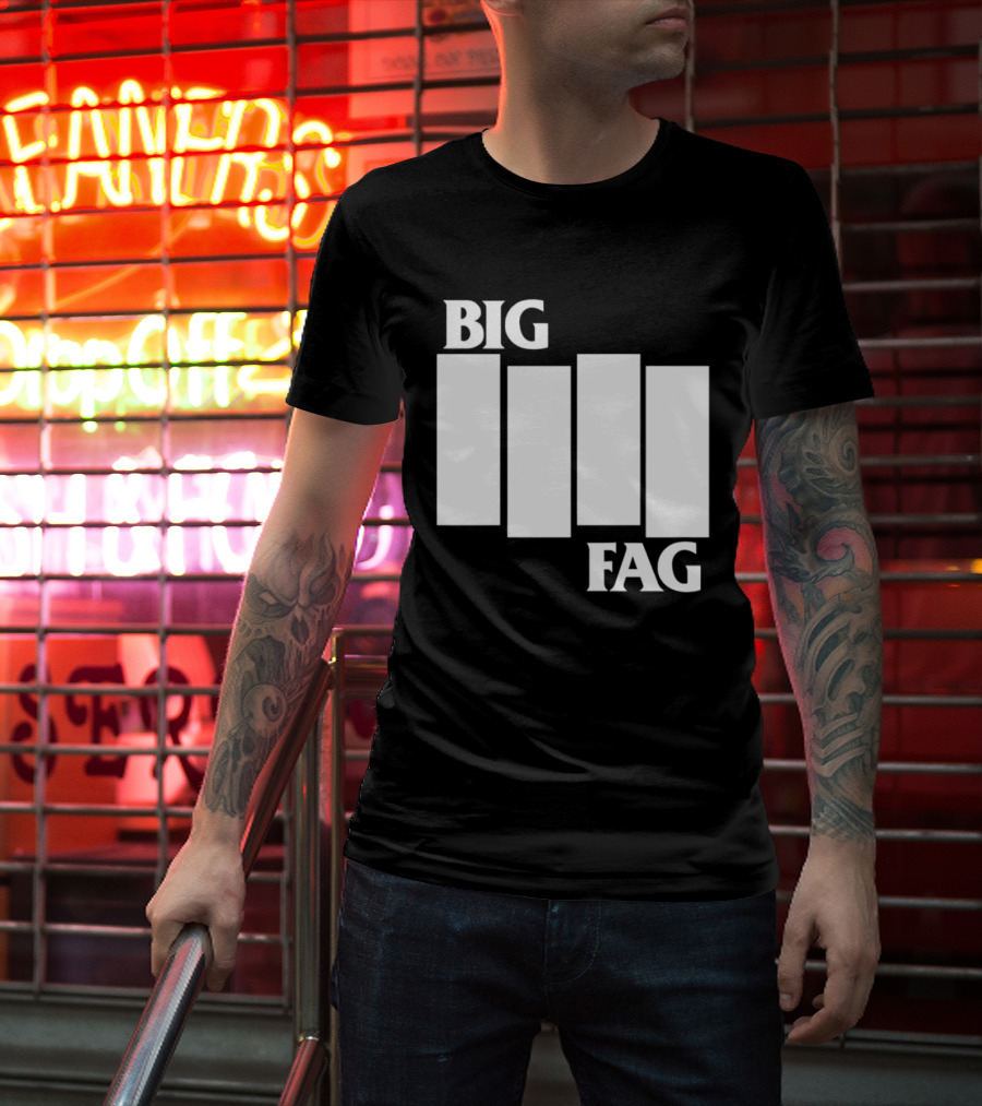 Big Fag Black Flag Bars 2026 T-Shirt