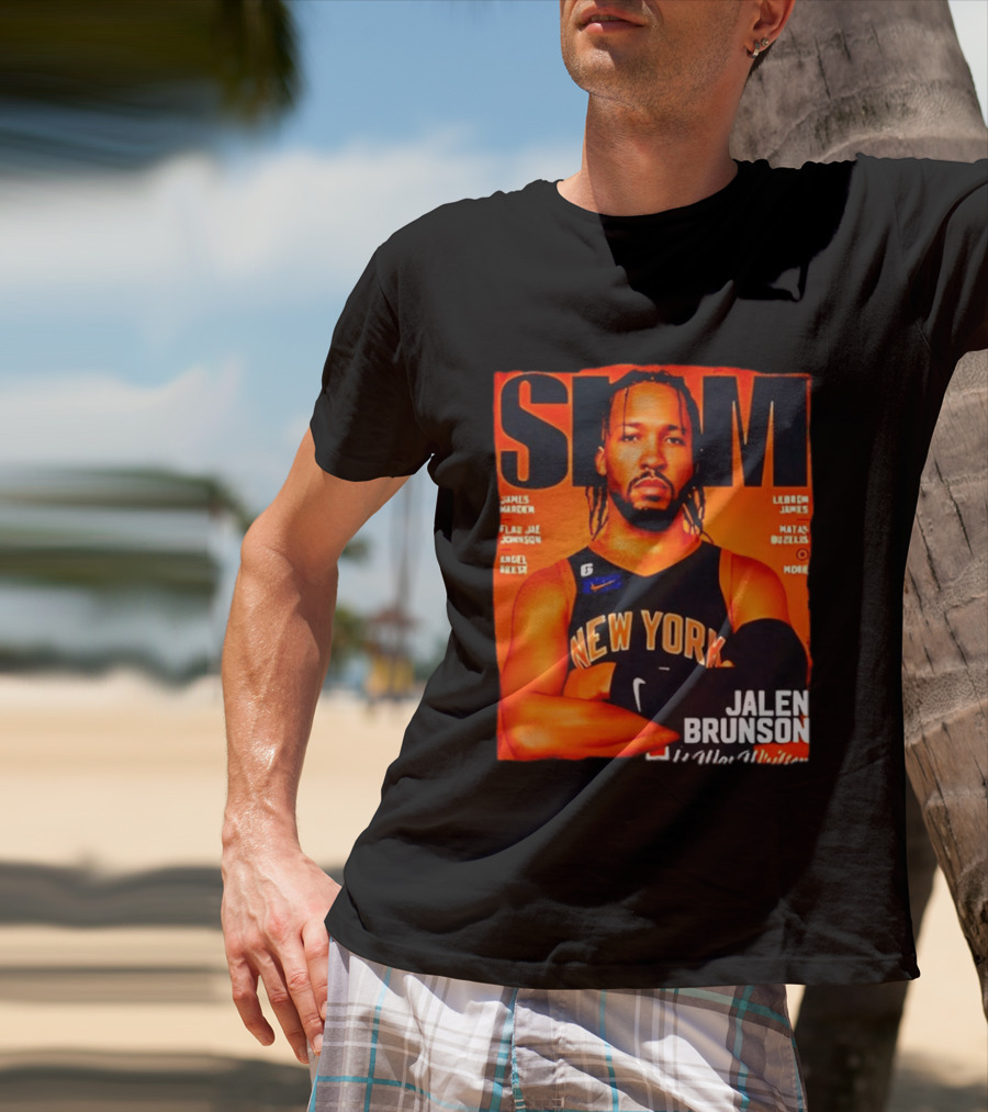 Slam Magazine New York Jalen Brunson Basketball T-Shirt