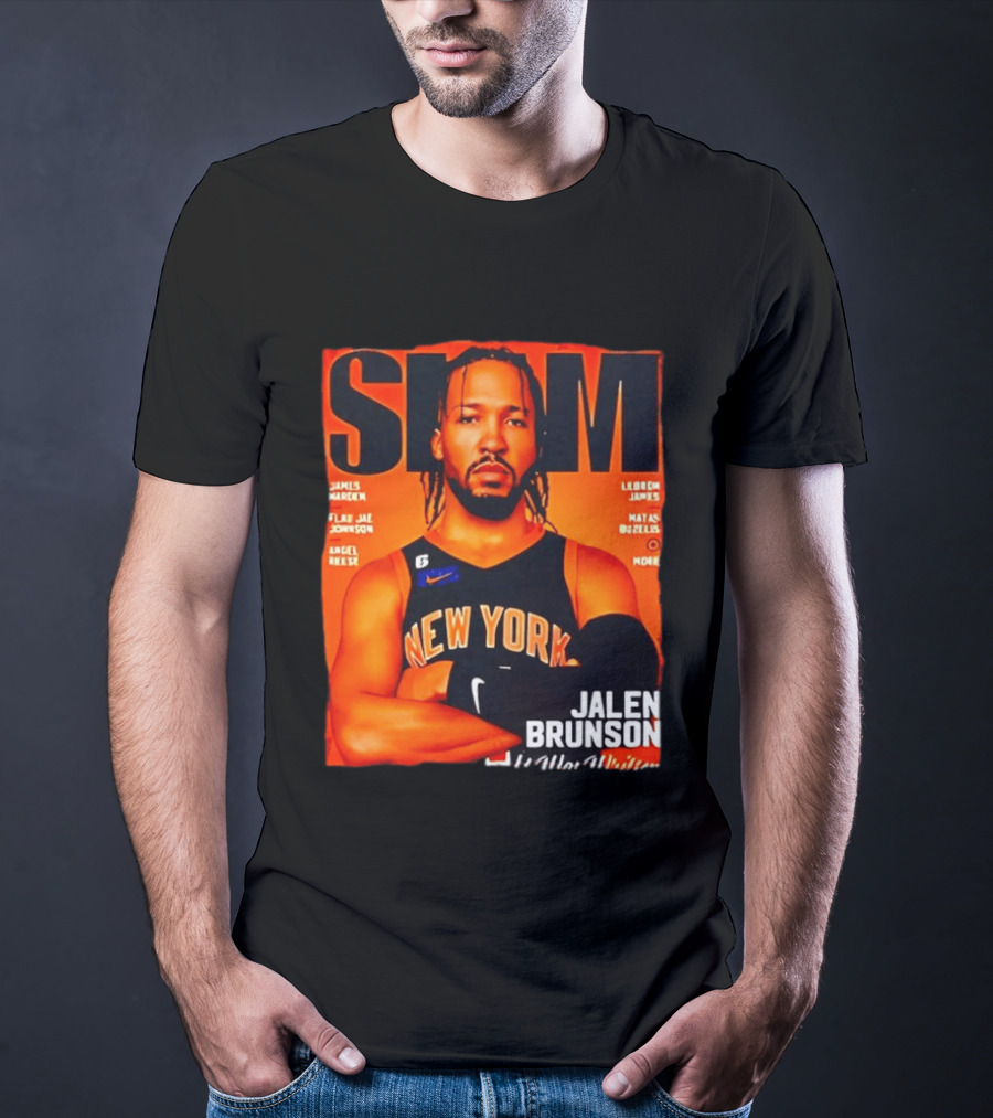 Slam Magazine New York Jalen Brunson Basketball T-Shirt
