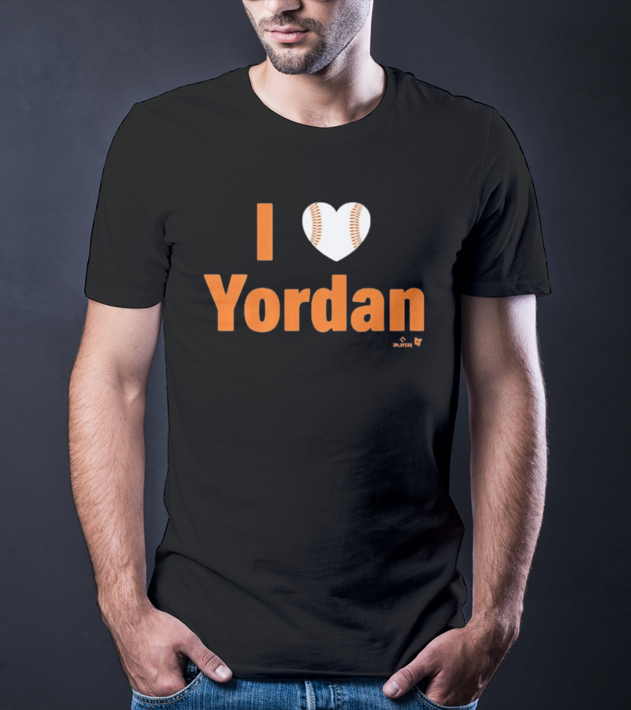 I Love Yordan Baseball Heartball T-Shirt