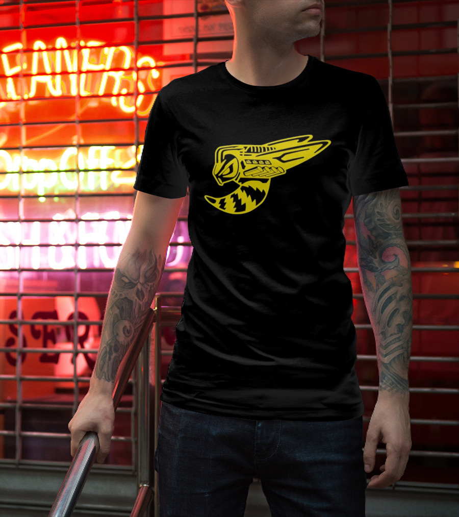 Supercharged Hornet Racing Style Yellow Black Hornet T-Shirt