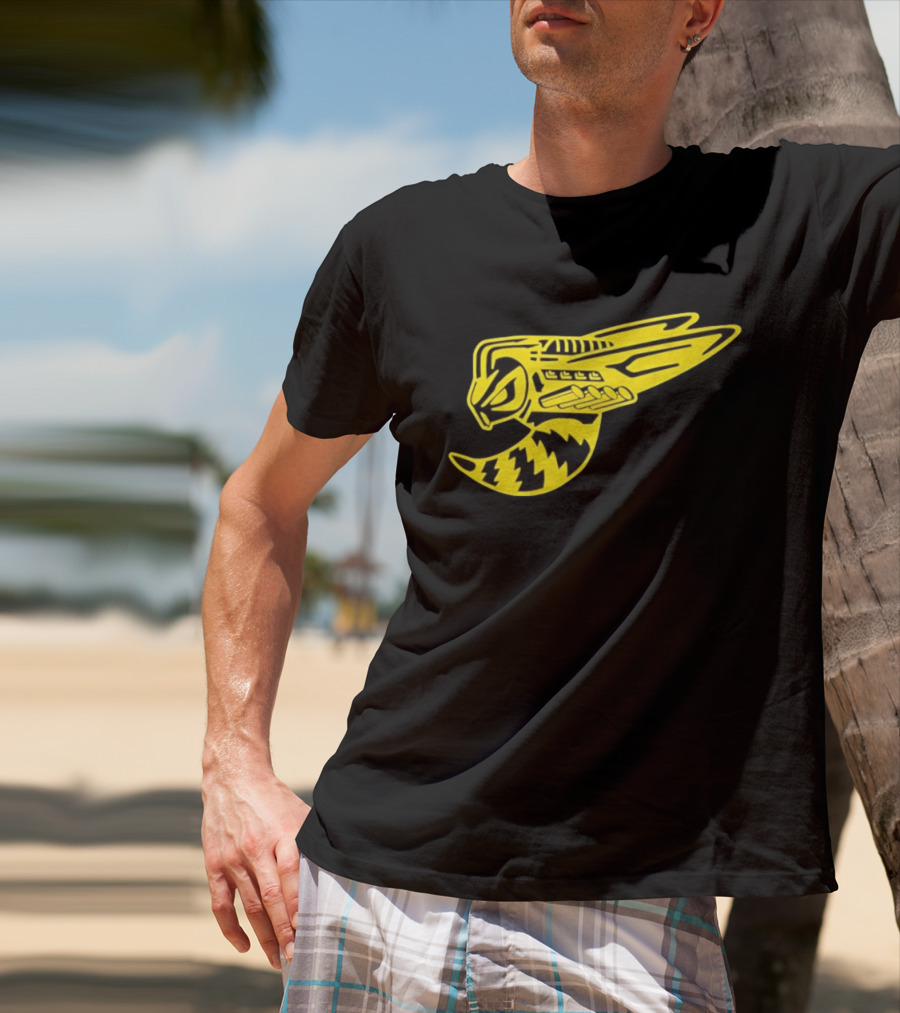 Supercharged Hornet Racing Style Yellow Black Hornet T-Shirt