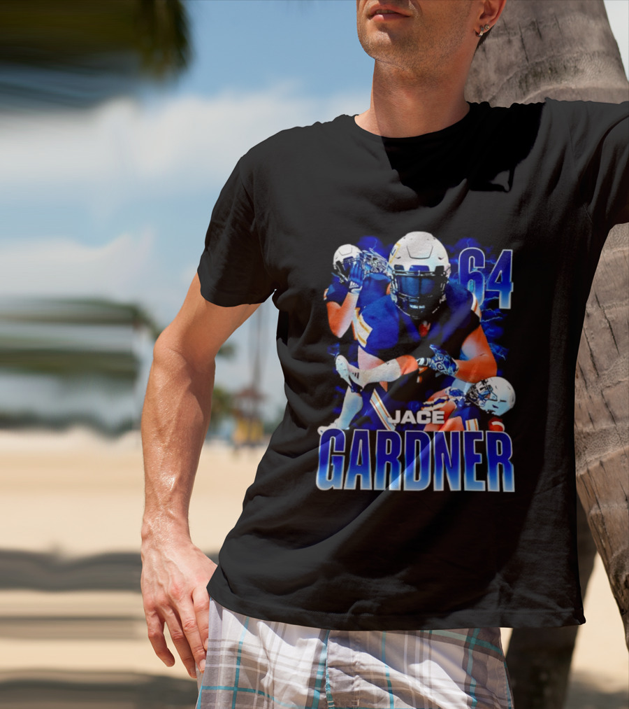 Jace Gardner 64 Football Lightning Sports T-Shirt