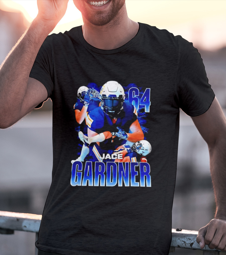 Jace Gardner 64 Football Lightning Sports T-Shirt