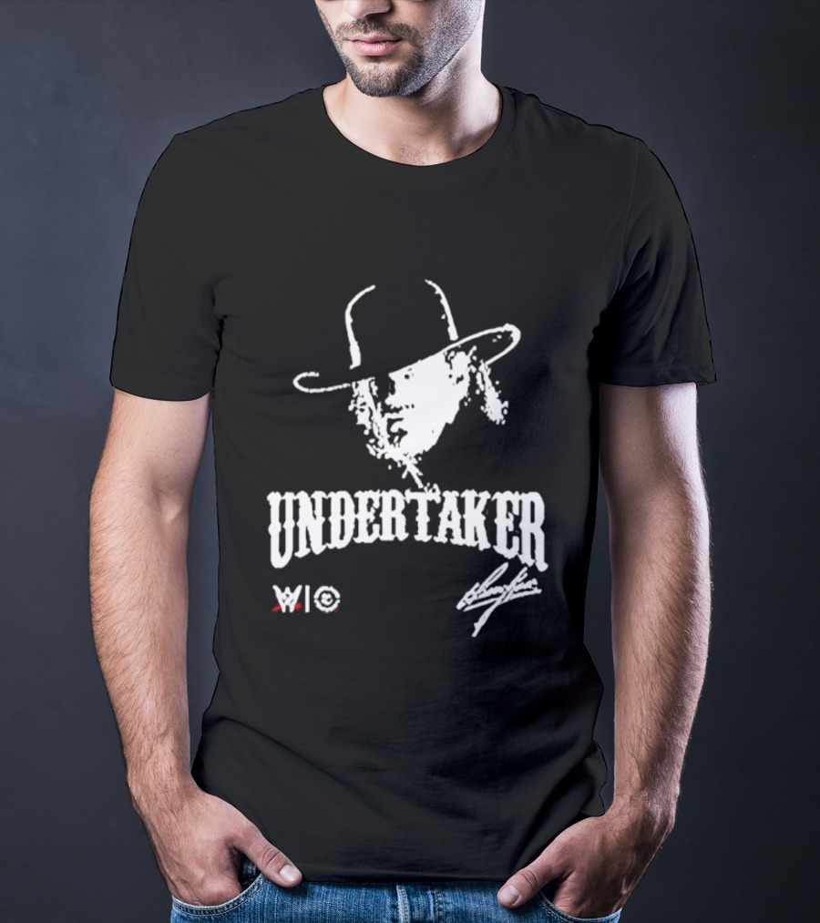 Undertaker WWE Hat Icon With Signature T-Shirt