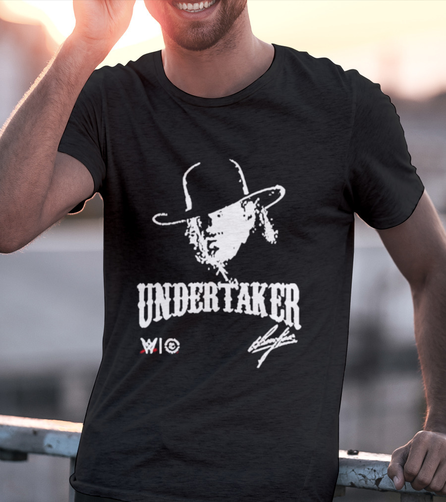 Undertaker WWE Hat Icon With Signature T-Shirt