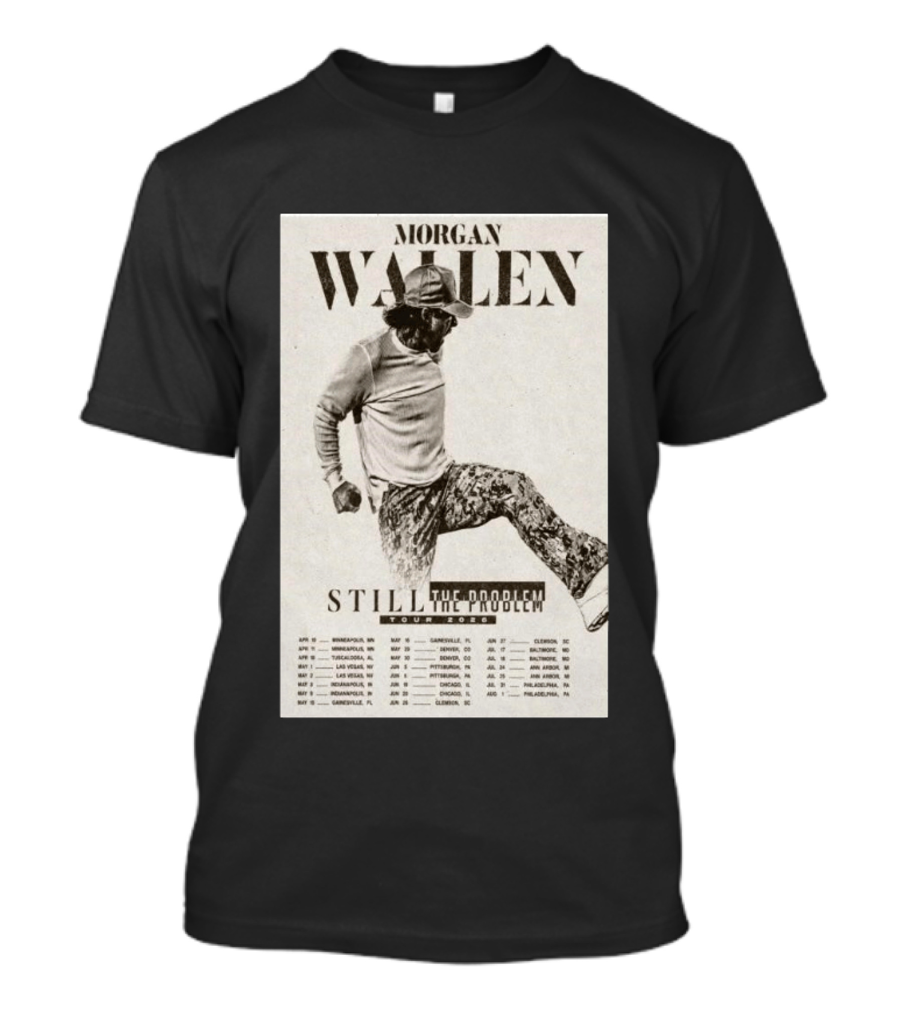 Morgan Wallen Still The Problem Tour 2026 May 29 Denver CO T-Shirt