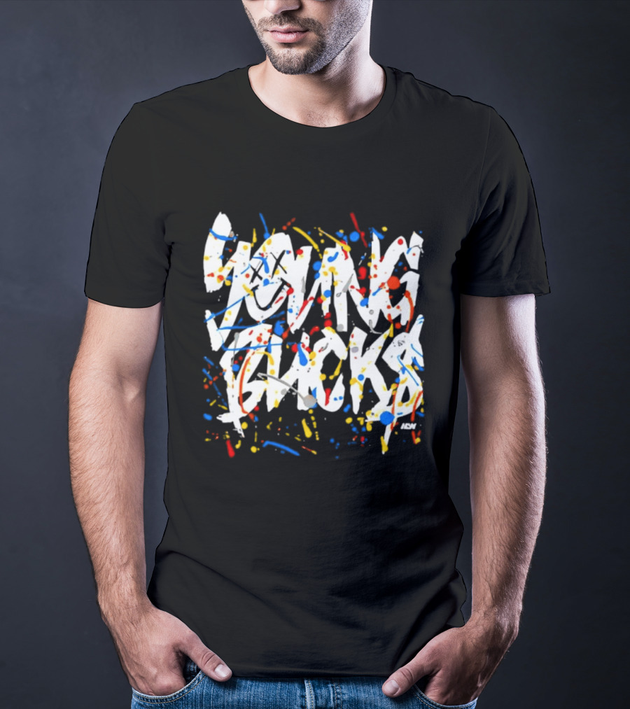 Young Bucks Colorful Splatter Street T-Shirt