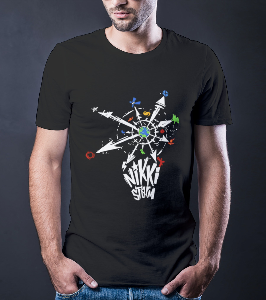 Nikki Storm Multiverse Compass Earth Adventure Multicolor T-Shirt