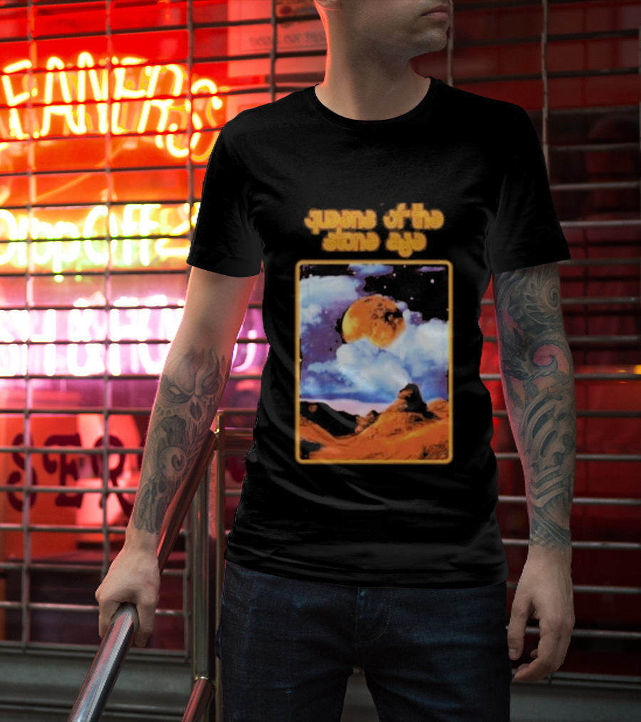 Queens Of The Stone Age Cosmic Moon Scene T-Shirt
