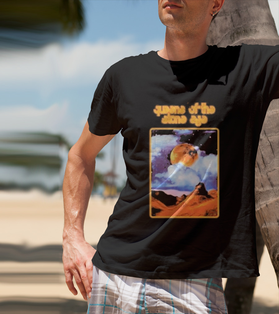 Queens Of The Stone Age Cosmic Moon Scene T-Shirt