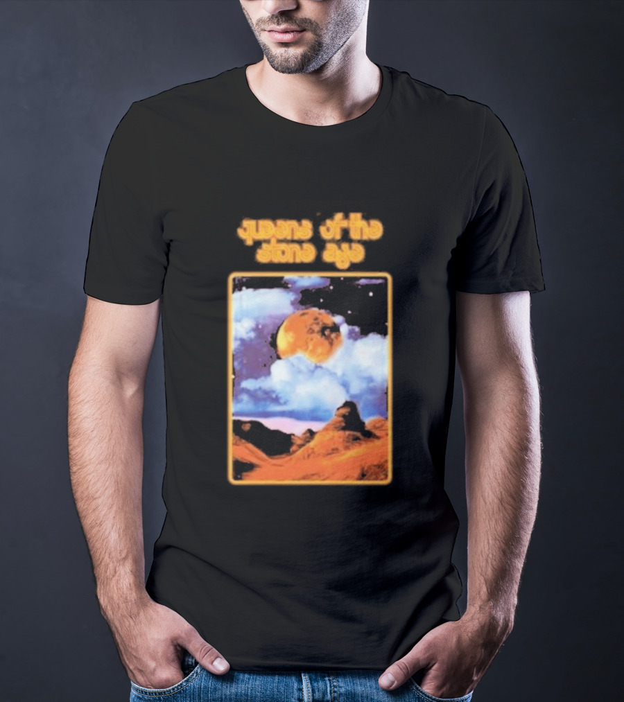 Queens Of The Stone Age Cosmic Moon Scene T-Shirt