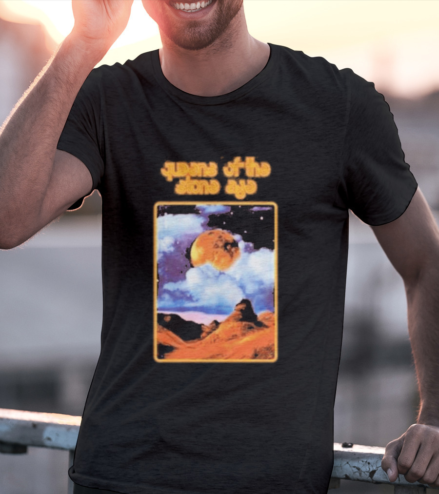 Queens Of The Stone Age Cosmic Moon Scene T-Shirt