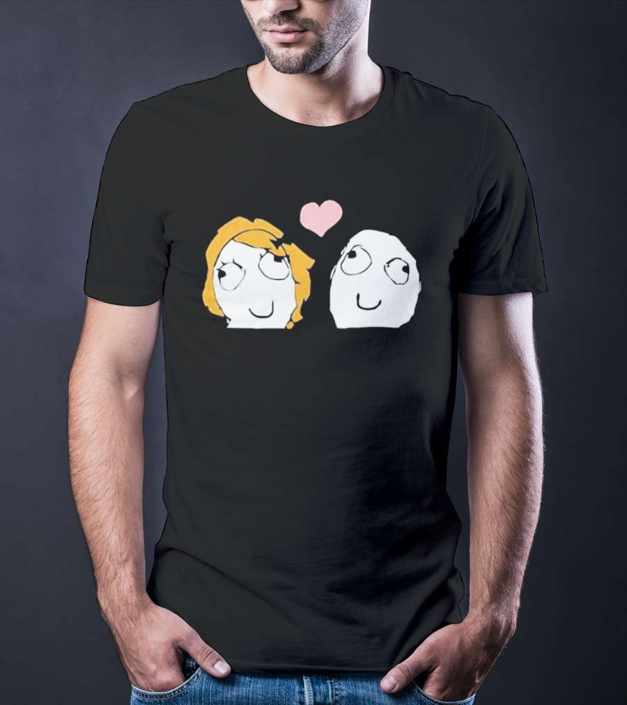 Derp Derpina Heart Rage Comic 2026 T-Shirt