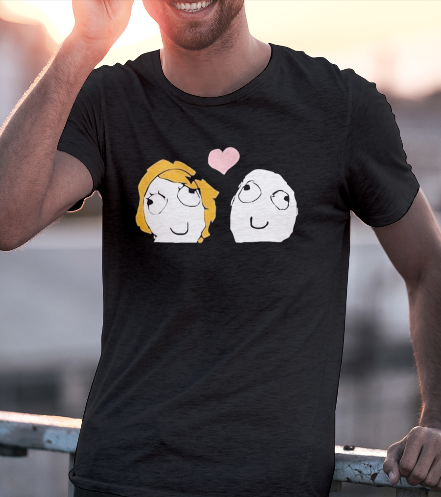 Derp Derpina Heart Rage Comic 2026 T-Shirt