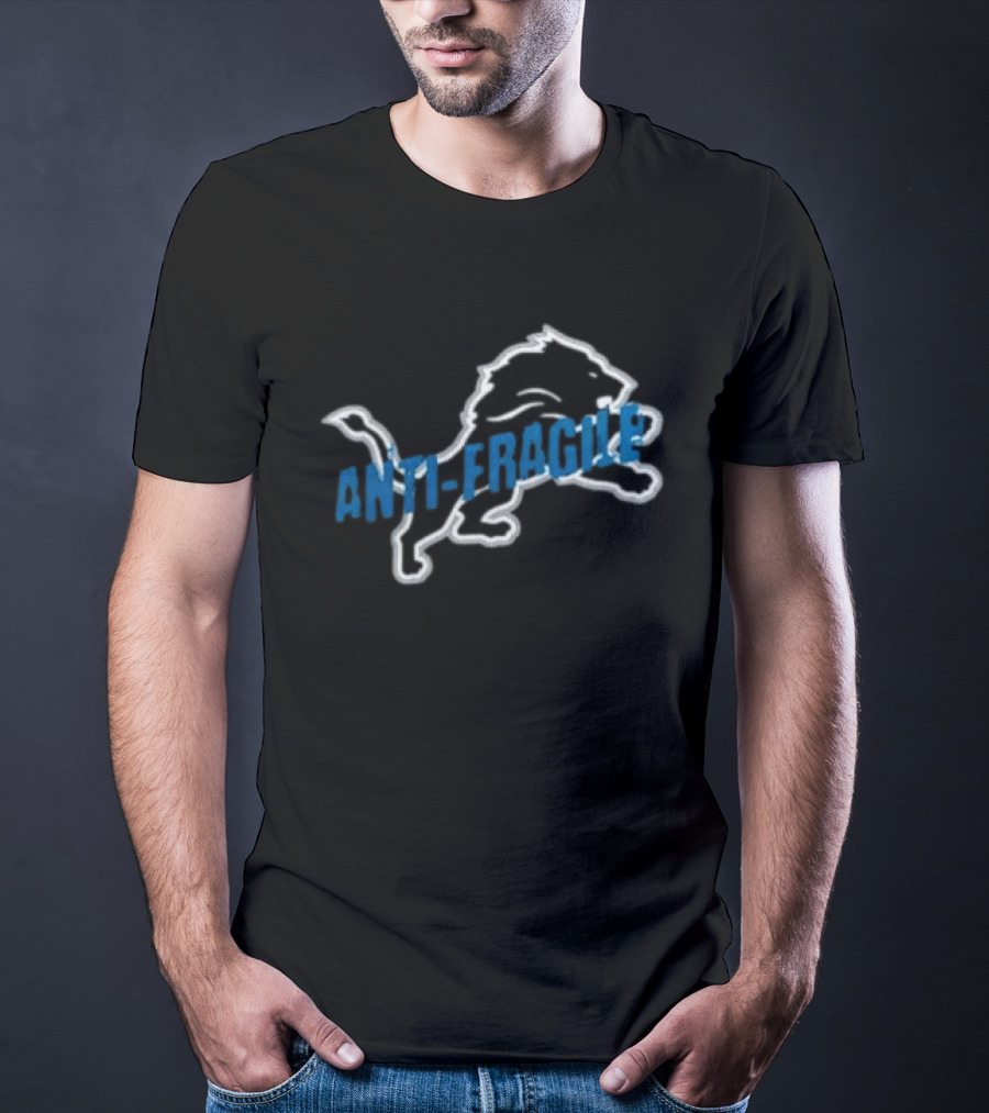 Detroit Lions Anti Fragile Jack Campbell Linebacker Collaboration T-Shirt