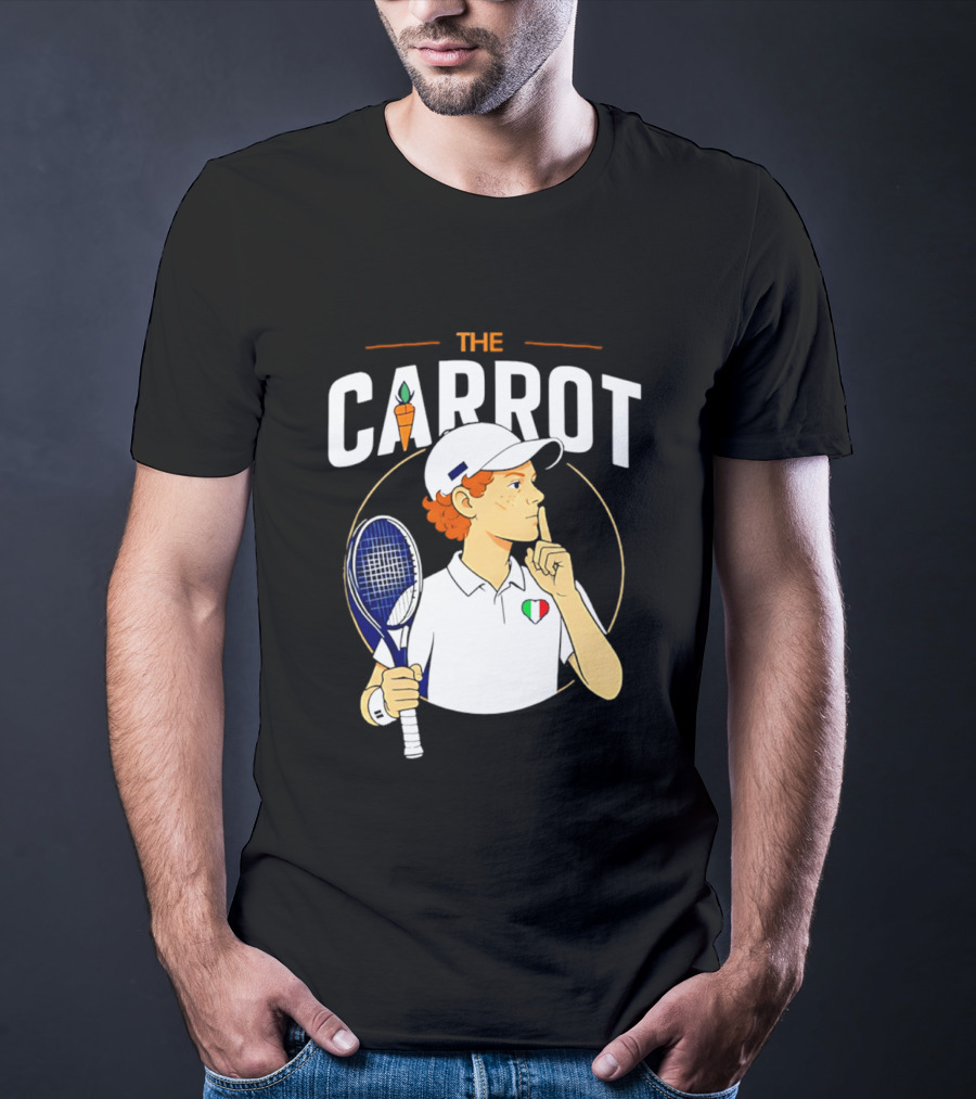 The Carrot Tennis Player Italian Flag T-Shirt