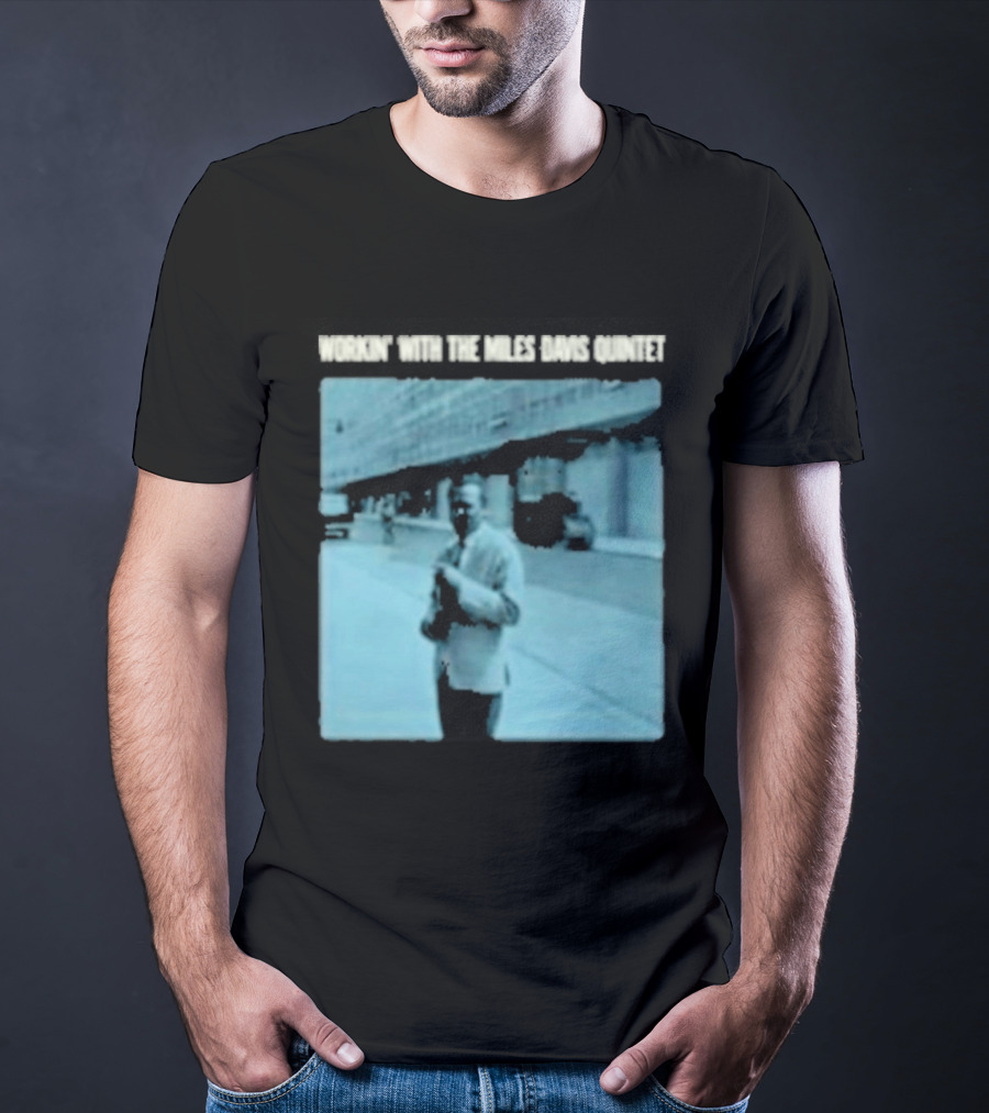 Workin' Miles Davis Quintet Blue Album Cover Streetscape T-Shirt