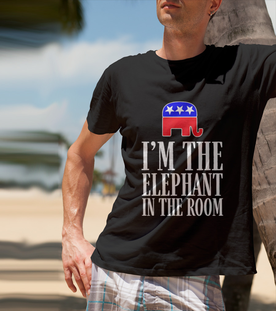 I'm The Elephant In The Room Republican Party Symbol Stars T-Shirt