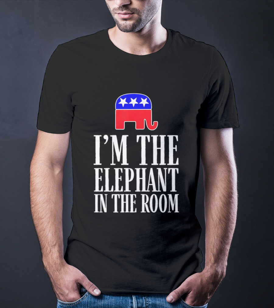 I'm The Elephant In The Room Republican Party Symbol Stars T-Shirt