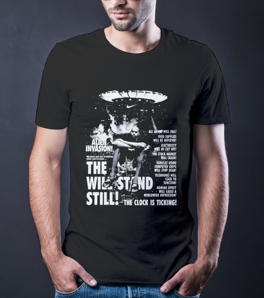 Victor Wembanyama San Antonio Spurs Alien Invasion The Will Stand Still The Is Ticking T-Shirt