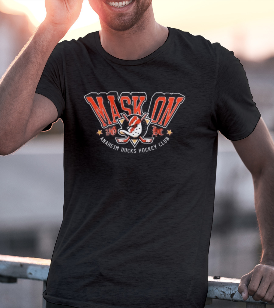 Mask On All Day Everyday Anaheim Ducks Hockey Club T-Shirt