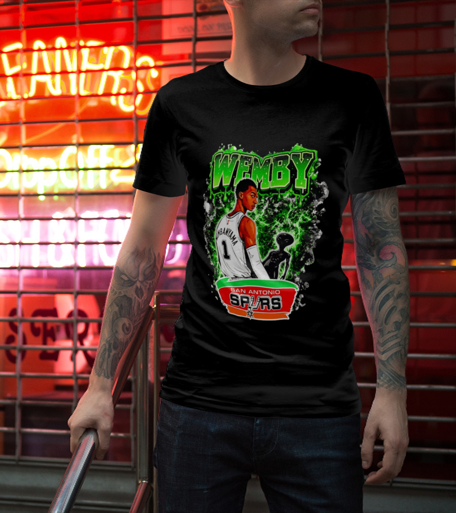 Wemby Victor Wembanyama San Antonio Spurs Alien T-Shirt