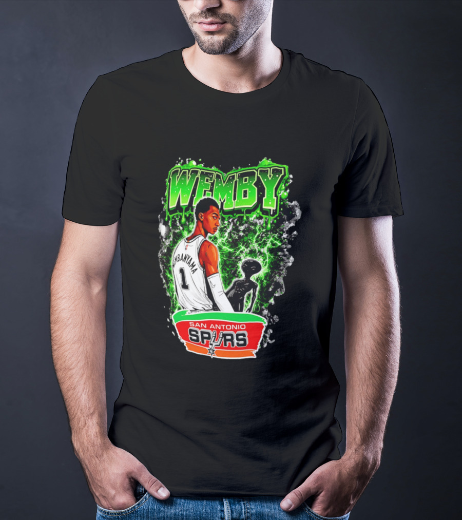 Wemby Victor Wembanyama San Antonio Spurs Alien T-Shirt