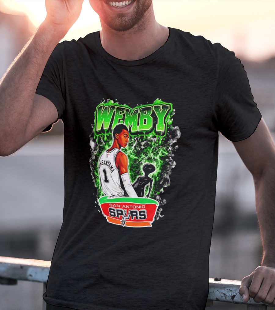 Wemby Victor Wembanyama San Antonio Spurs Alien T-Shirt