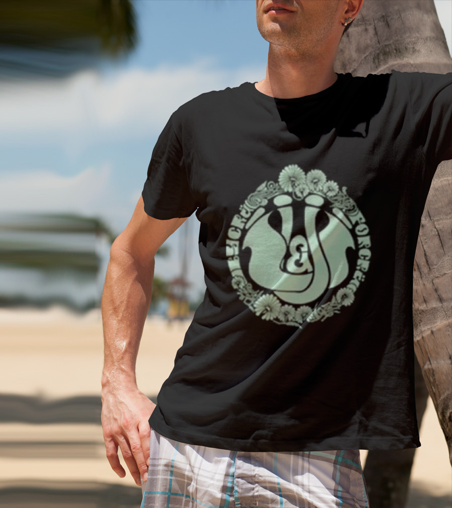 Massenomics Unpaid And Underrated Flowered Circular T-Shirt