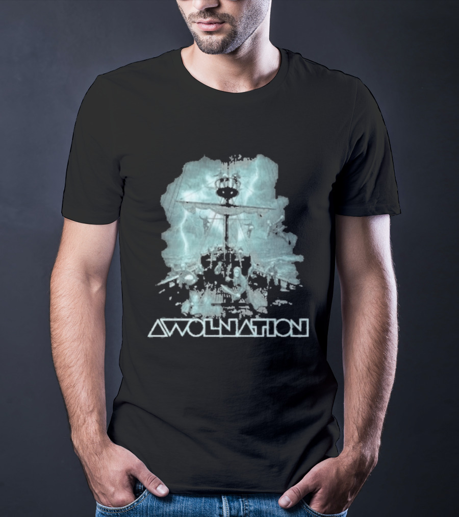 Awolnation Shiprocked Ocean Adventure Skull T-Shirt