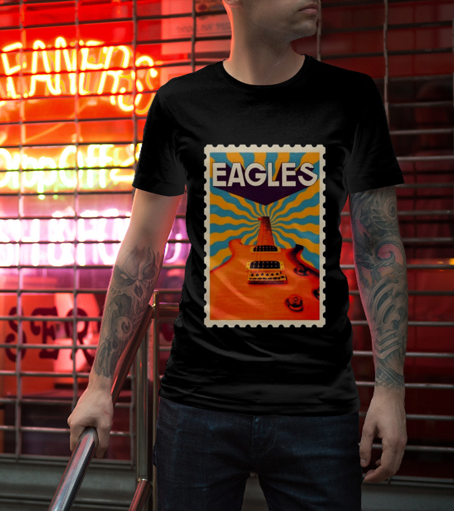 Eagles May 2026 Tour US Psychedelic Guitar Visual T-Shirt