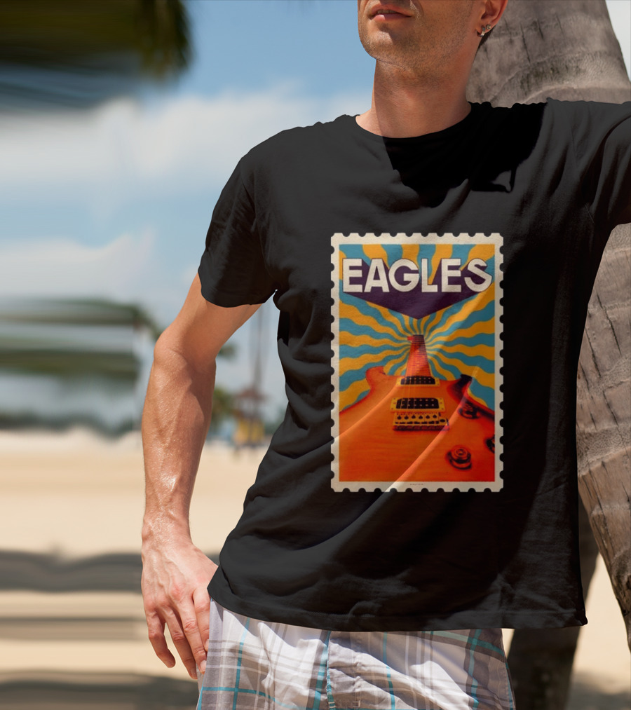 Eagles May 2026 Tour US Psychedelic Guitar Visual T-Shirt