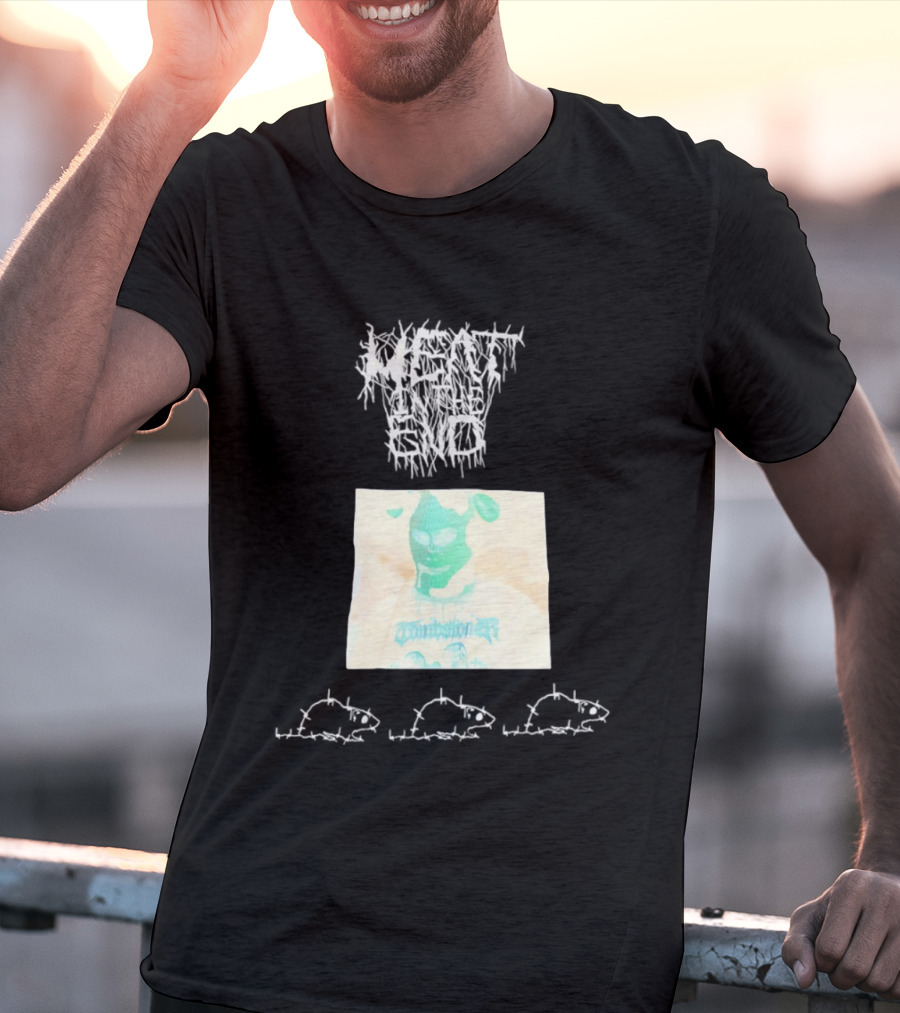 Windbreaker Rat Meat In The End Mysterious Masked Figure T-Shirt