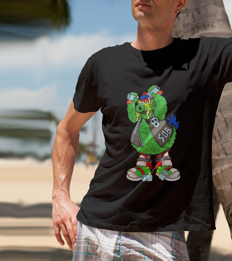 Stone Cold Phanatic Philadelphia Phillies SOB Fanatic Beer Drinking 3:16 T-Shirt