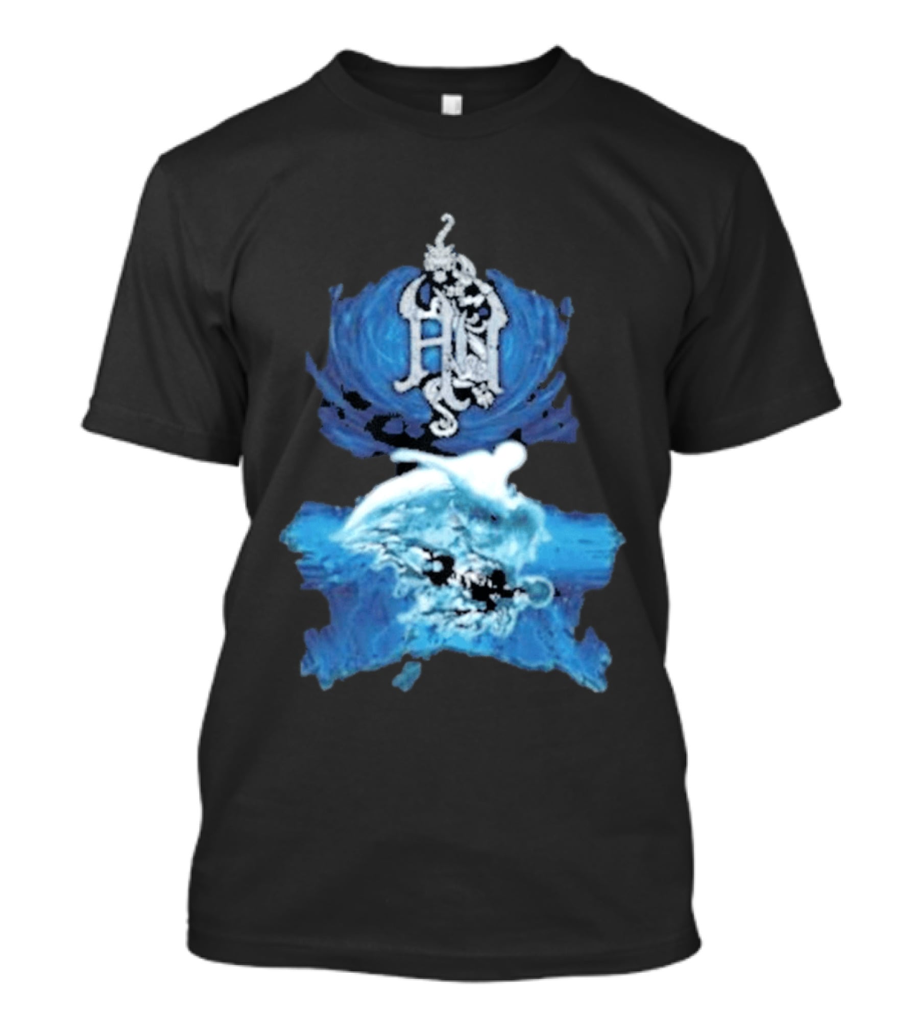 The Hu Hun Album HN Iconic Blue Artistic Wave T-Shirt