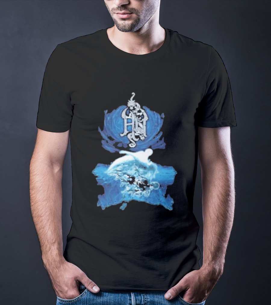 The Hu Hun Album HN Iconic Blue Artistic Wave T-Shirt