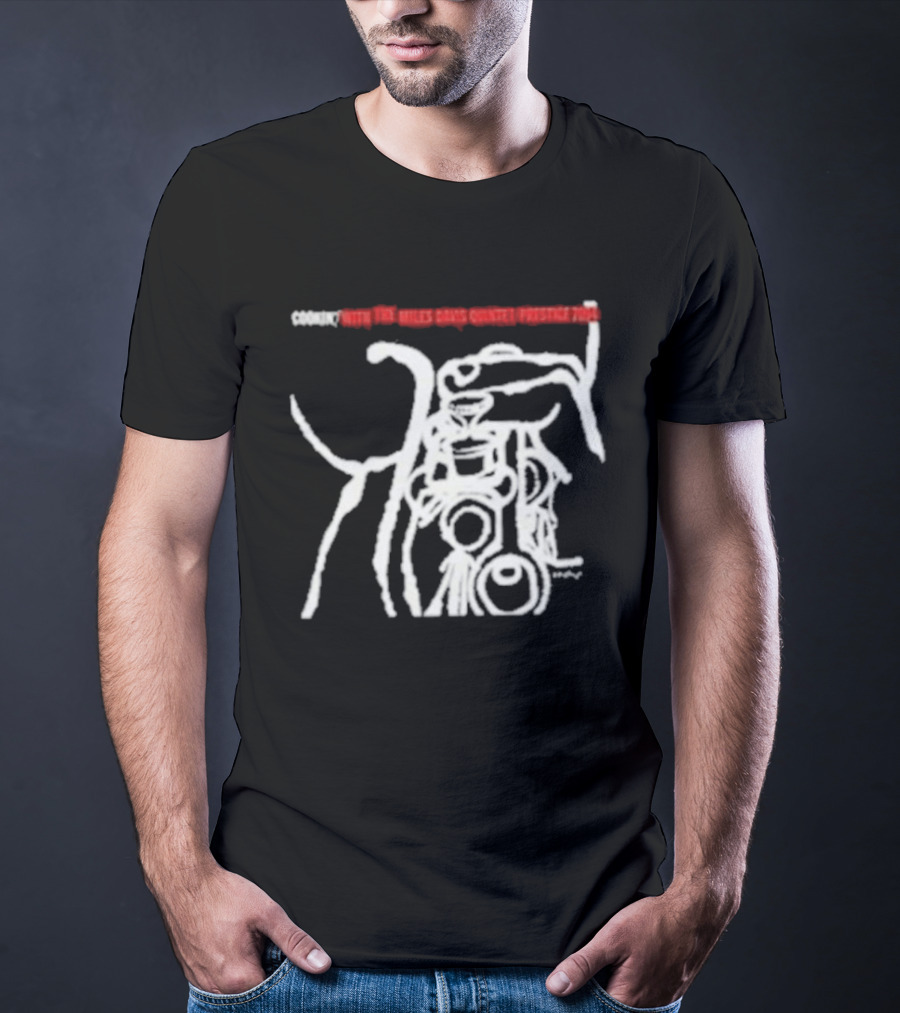 Miles Davis Quintet Cookin' Abstract Line T-Shirt