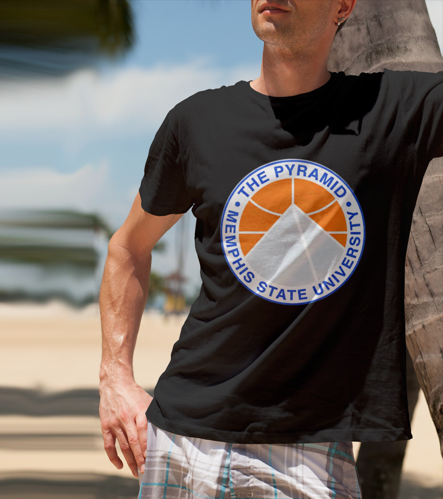 The Pyramid Memphis State University Basketball T-Shirt