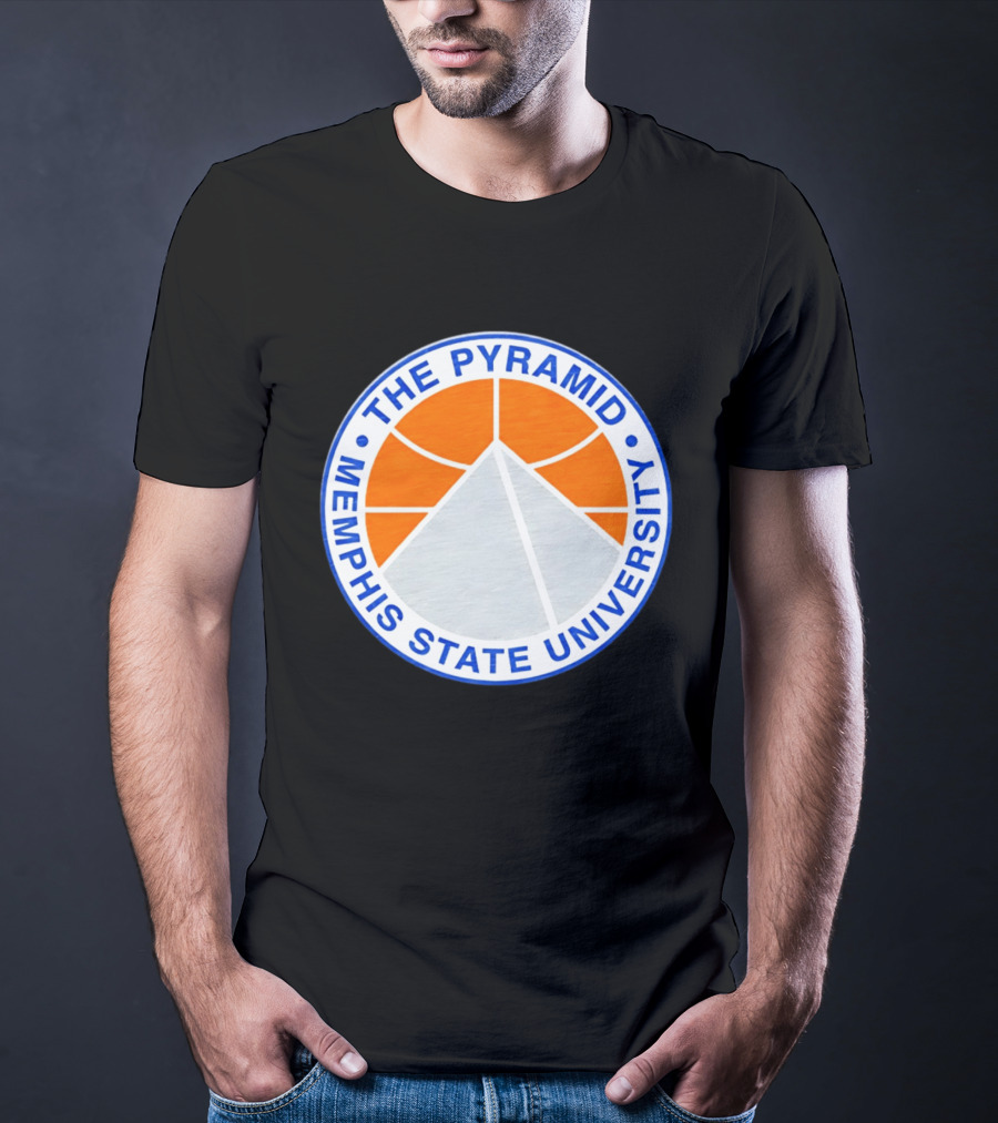 The Pyramid Memphis State University Basketball T-Shirt