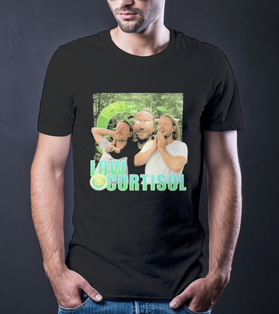Low Low Cortisol Meme Happy Vibes 2026 T-Shirt