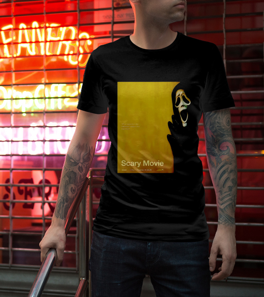 What Happens In The Backroom Stays In The Backroom Scary Movie 6 Backrooms Only In Theatres 06.05.26 T-Shirt